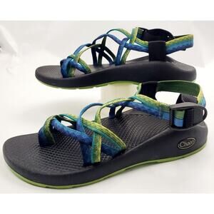 Chaco ZX2 Womens Yampa Freah Size 9 Adjustable Sandals Angular Teal Blue Green